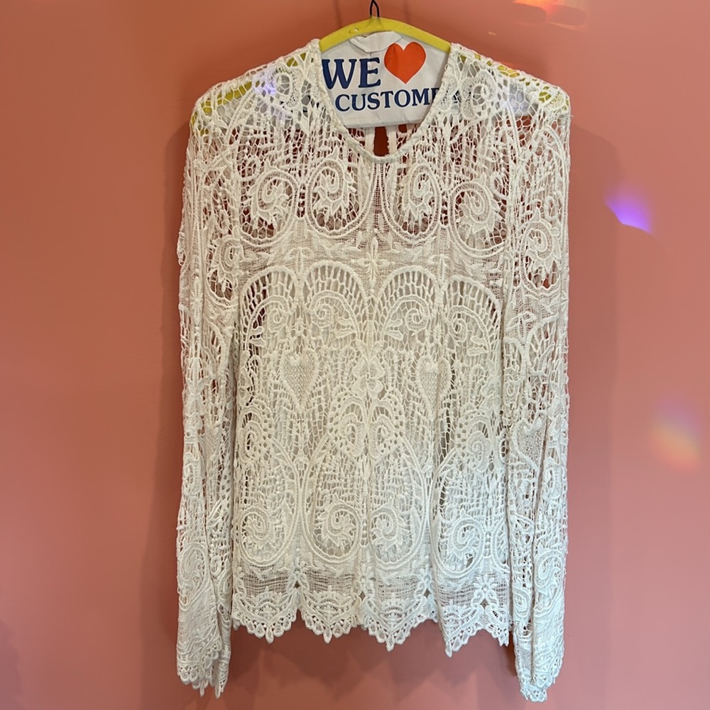 South Moon Under BOHO Crochet Top with tank